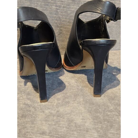 Vince Camuto Women's Leather Sandal Bootie Shoe 8M EU38.5 Navy. Very Good - Picture 12 of 13